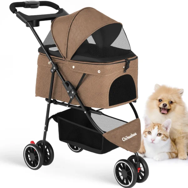 Pet Stroller For Small Dogs & Cats