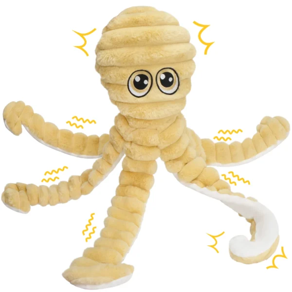 Octopus Squeaky Plush Dog Toy