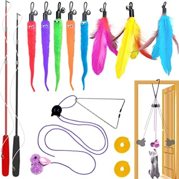 Interactive Retractable Door Cat/Dog Teaser